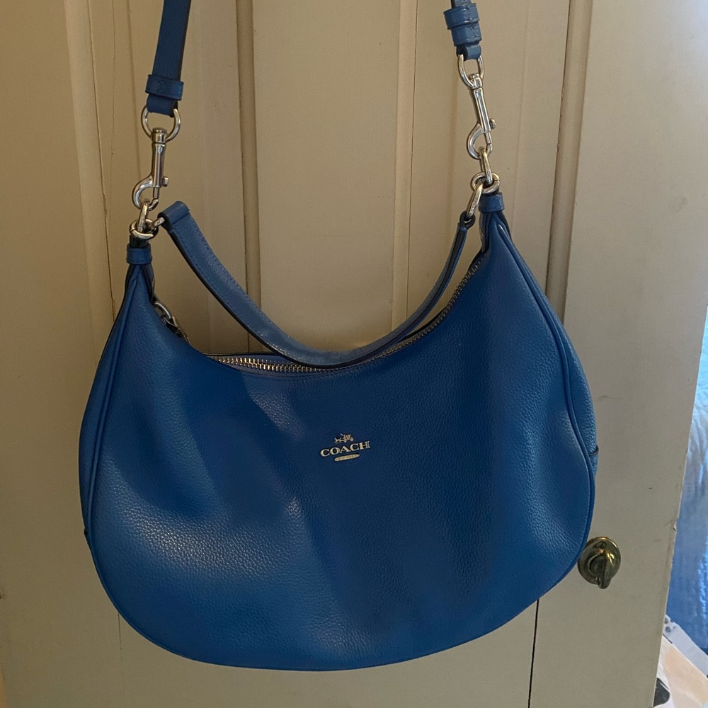 Blue Coach bag